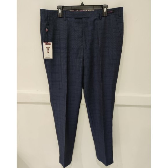 NWT Ted Baker London Men MCEWANT Sterling Check Pants...